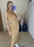 VESTIDO LONGO CANELADO