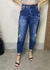 CALÇA JEANS BELLA ÍNDIGO COM RASGOS
