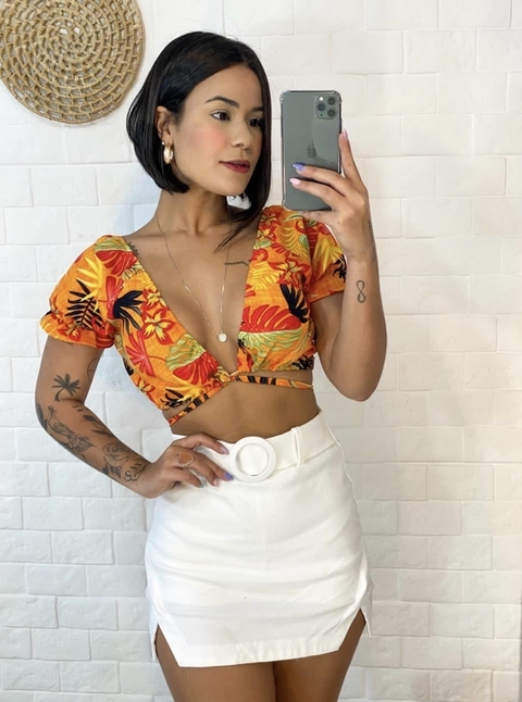 Short Saia com Cinto