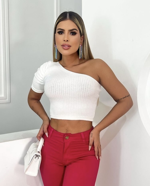 Cropped um ombro só modal