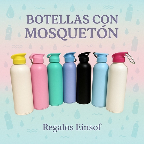 BOTELLAS - CON MOSQUETON DE PLASTICO - comprar online