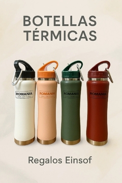 BOTELLA DE ACERO CON PICO 650 ML - Regalos Einsof
