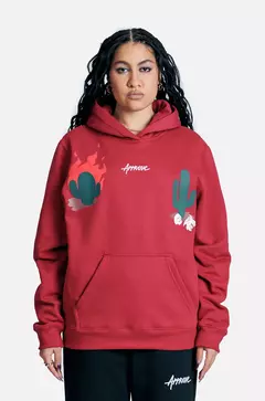 MOLETOM APPROVE CANGURU TRAILS BONFIRE BORDO AMORA