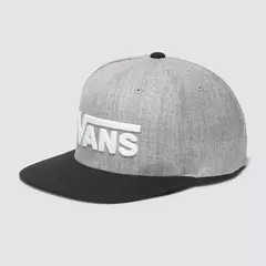 BONÉ VANS DROP II SNAPBACK HEATHER GREY-BLACK