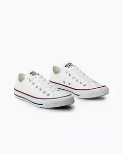 CONVERSE CHUCK TAYLOR ALL STAR CANO BAIXO BRANCO COURO