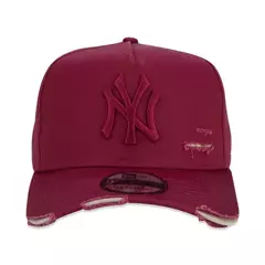 BONÉ NEW ERA 9FORTY A-FRAME ABA CURVA AJUSTÁVEL DESTROYED MLB NEW YORK YANKEES