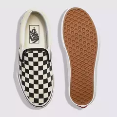 TÊNIS SLIP-ON CHECKERBOARD BLACK WHITE na internet