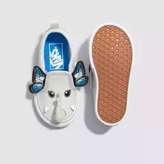 TÊNIS VANS SLIP-ON V INFANTIL ELEPHANTASTIC VAPOROUS GRAY TRUE WHIT - comprar online