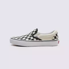 TÊNIS SLIP-ON CHECKERBOARD BLACK WHITE - balihai