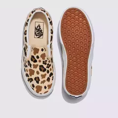 TÊNIS VANS SLIP-ON LEOPARD GLITTER BROWN TRUE WHITE INFANTIL - comprar online
