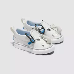 TÊNIS VANS SLIP-ON V INFANTIL ELEPHANTASTIC VAPOROUS GRAY TRUE WHIT