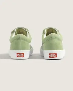 OLD SKOOL SUEDE CANVAS SAGELEAF GREEN WHITE - balihai
