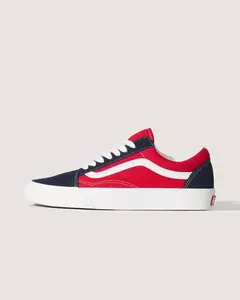 VANS OLD SKOOL FRAYED 2-TONE RED na internet