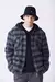 PLAID ZIP JKT W/KNIT HOODY