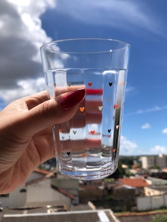 Copo coração na internet