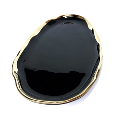 Bandeja oval preta - Mozanna home decor