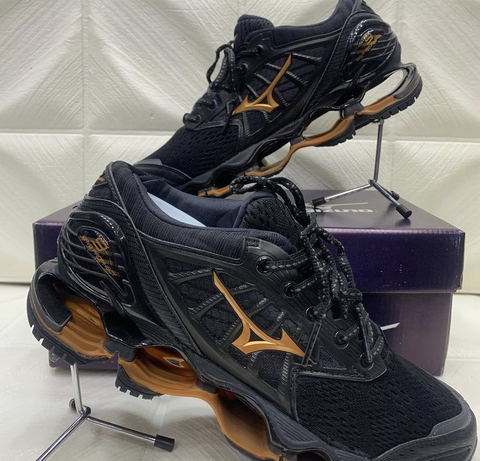 MIZUNO WAVE PROPHECY 9 PRETO C/LARANJA