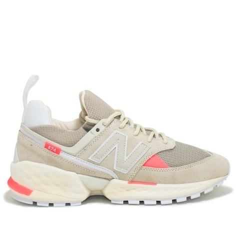 NEW BALANCE 574 - BEGE/LARANJA