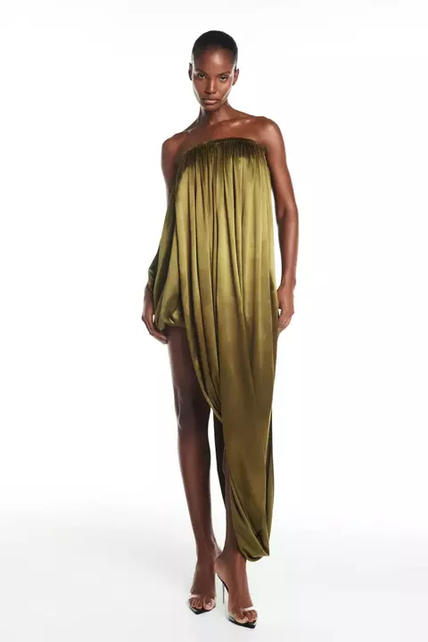 VESTIDO TORCIDO CETIM TIG