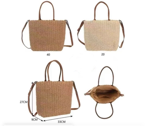 BOLSA PALHA QUADRADA