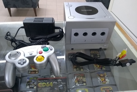 Game Cube Prata Sem Caixa