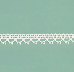 Renda Paraíba 100% Algodão Branco ref 478220 0,8cm c/ 20m