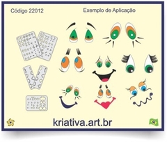 REGUA DE OLHOS MEDIOS - MOD 1 - TRANSLUCIDO KRIATIVA