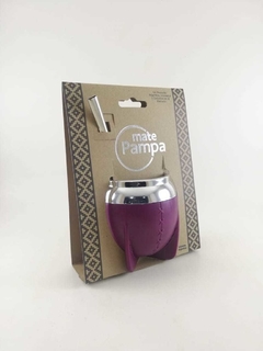 Mate Pampa con bombilla de aluminio