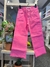 pantalon jean fucsia