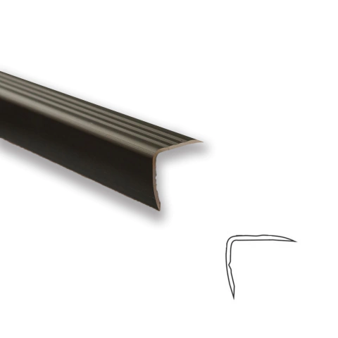 Nariz de escalón, perfil de aluminio por 2.85 mtl