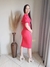 VT400 ​​Vestido Feminino Malha Canelada Cida Coral na internet