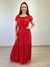 VT402 ​​​Vestido Feminino Viscolinho Suelen Vermelho
