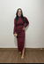 Vestido Drapeado Manga Longa - comprar online