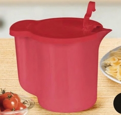 TUPPERWARE JARRA PARA AQUECER NO MICRO-ONDAS 1 LITRO VERMELHA