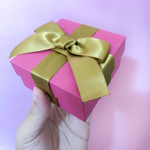 Caixinha para Acessórios 8x8x4cm COM LAÇO