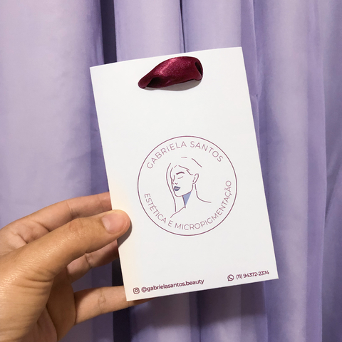 Sacola PP Alça em Cetim - 14,5x9,5x4cm