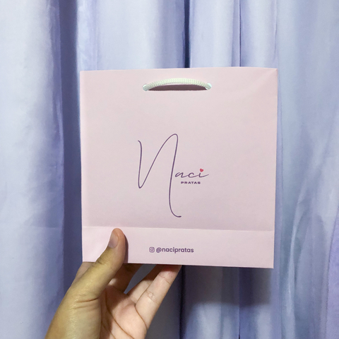 Sacola M1 Alça em Cordão - 16x16x6cm