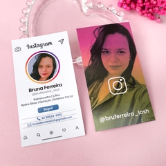 Cartão de Visitas Estilo Feed com Foto