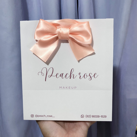 Sacola G2 Alça e Laço em Cetim - 20x17,5x12,5cm