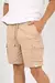 BERMUDA HOMBRE CARGO BEIGE - comprar online
