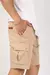 BERMUDA HOMBRE CARGO BEIGE - WITH ME MUNRO