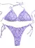 Bikini Triangulo Lila C/flores Hawaianas Vedetina