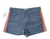 SHORT A+ REFANS DAMA NEGRO GALON