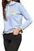 Buzo Dama A+Refans Celeste Rainbow