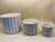 MACETA CERAMICA RAYAS