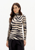 blusa-lanca-perfume-manga-longa-gola-alta-em-viscose-estampada-animal-print-marrom-verde-militar-zebra-bege-com-bordado-triangulo-metal-502BL008721