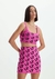 TOP LANÇA PERFUME CROPPED LOGOMANIA - PINK E PRETO