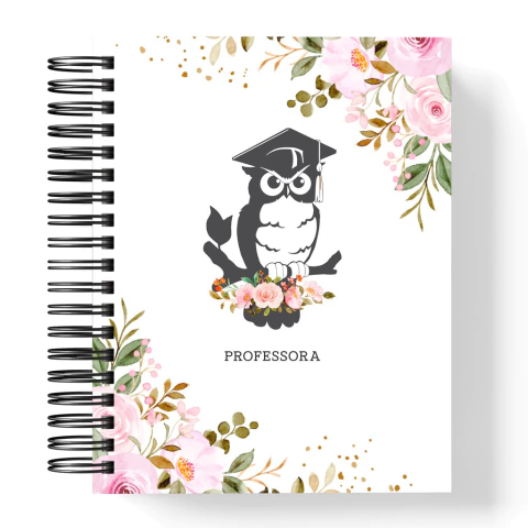 Planner Professora - Professora Floral
