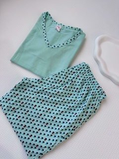 Pijama Infantil M G | Verde na internet