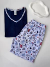 Pijama Infantil G | Azul Escuro - comprar online